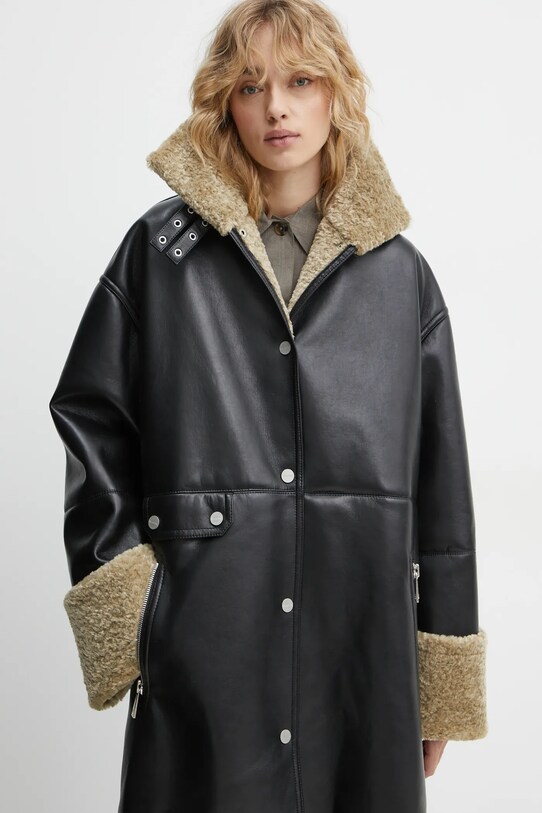 Пальто Nanushka LIESEL NW24FWOW38370 чорний