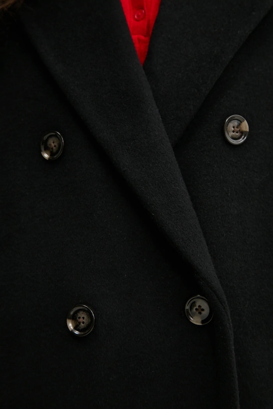 Abercrombie & Fitch palton de lana KI144.4198.900 negru