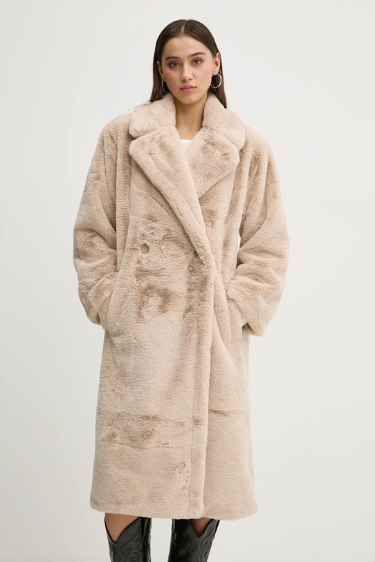 Abercrombie & Fitch płaszcz pozostałe beżowy KI144.4218.180