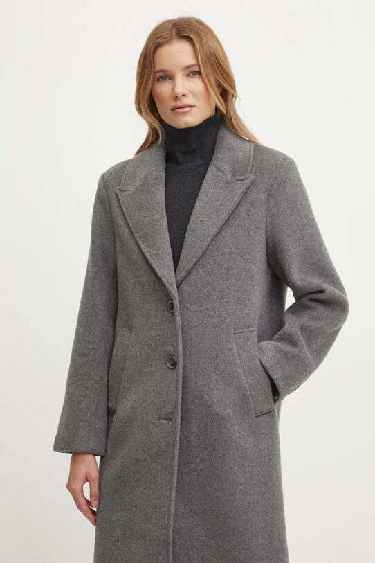 Abercrombie & Fitch palton de lana gri KI144.4247.908
