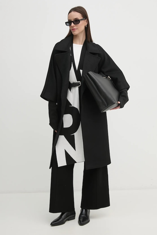 Tiffi płaszcz wełniany 228090.GRACE czarny AW24