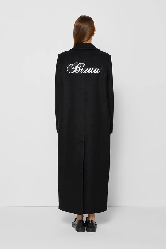 Bizuu płaszcz z domieszką wełny LOXIMA LOXIMA.CZARNY.AW24 czarny