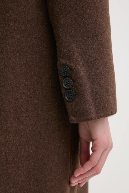 Pedro del Hierro palton din lana 7528336 maro
