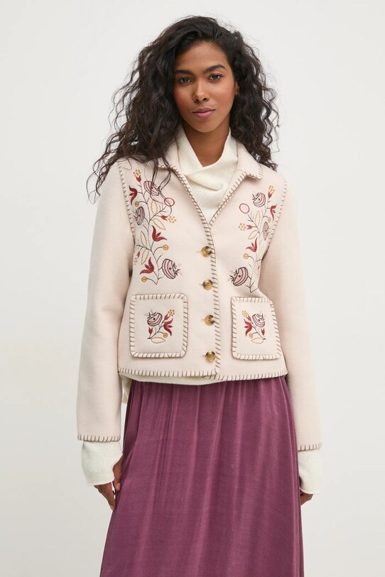 Hoss Intropia giacca in lana beige 5438457