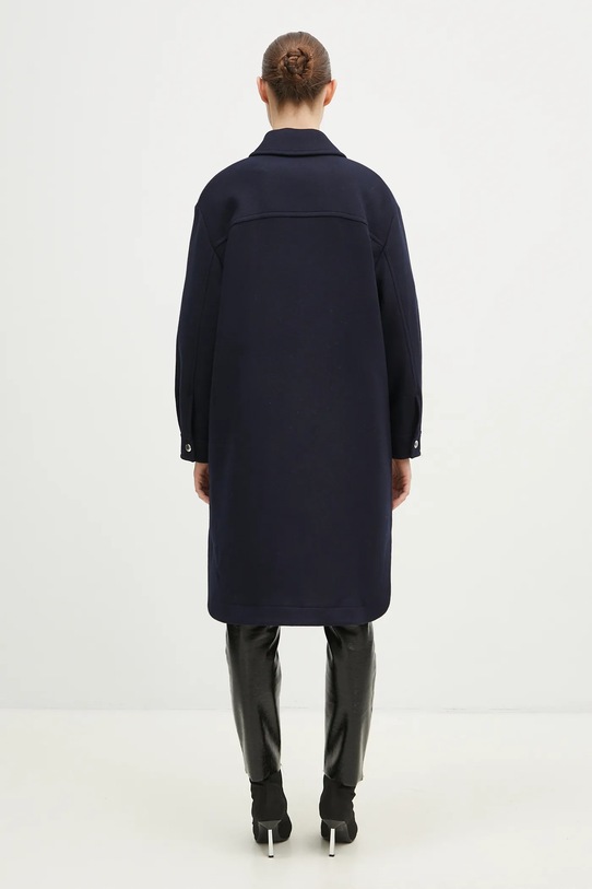 Дрехи Вълнено палто Maison Kitsuné Workwear NW02211WM0026 тъмносин