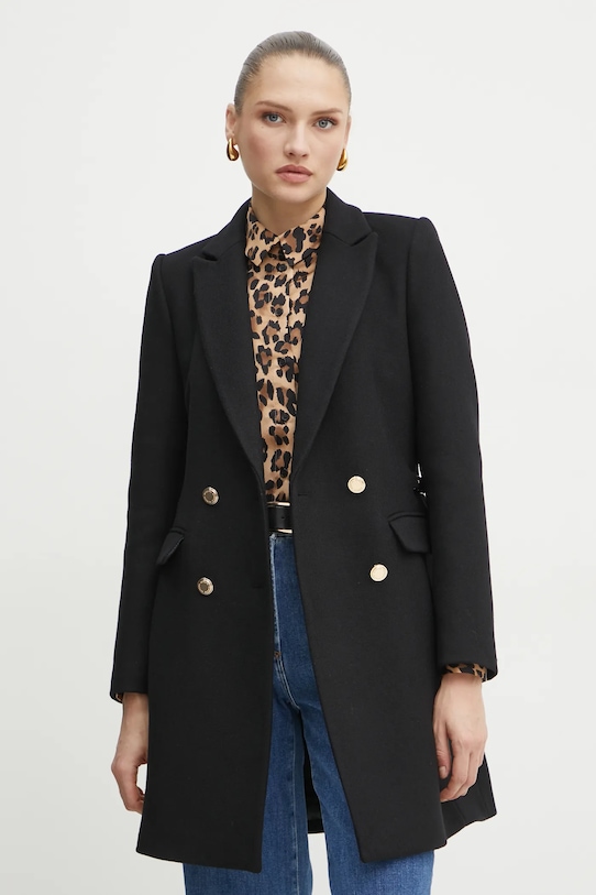 Vlnený kabát Morgan čierna GESAM
