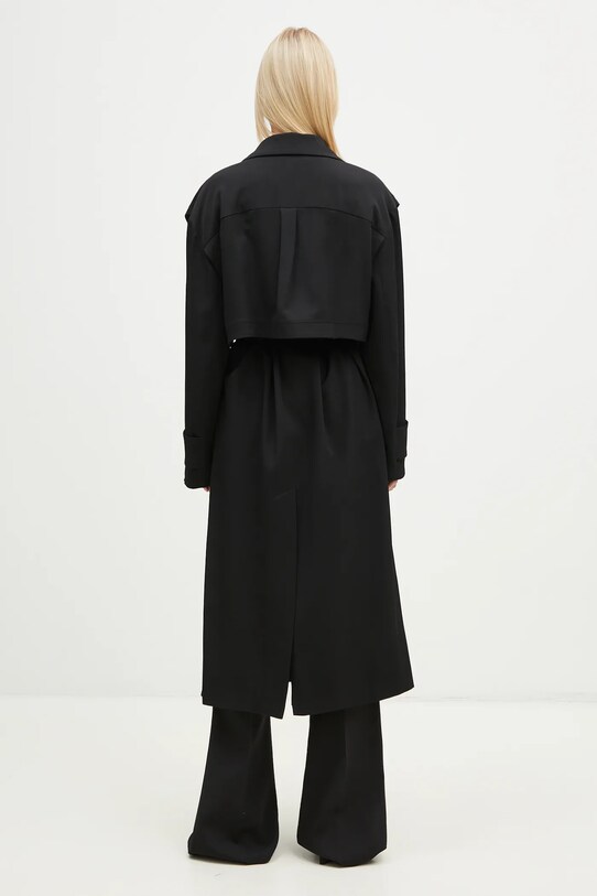 Одяг Вовняний тренч JW Anderson Longline Trench Coat CO0310.PG0011.999 чорний