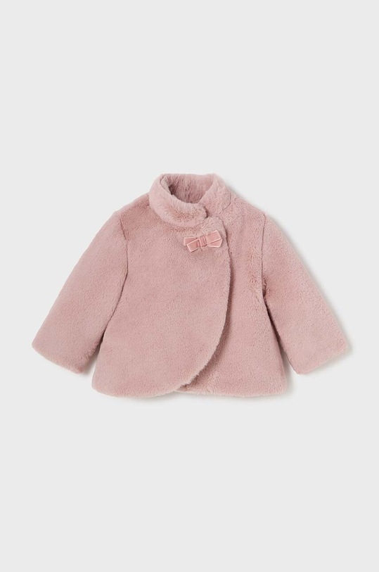 Dječji kaput Mayoral bez kapuljače roza 2477.4A.Baby.9BYH