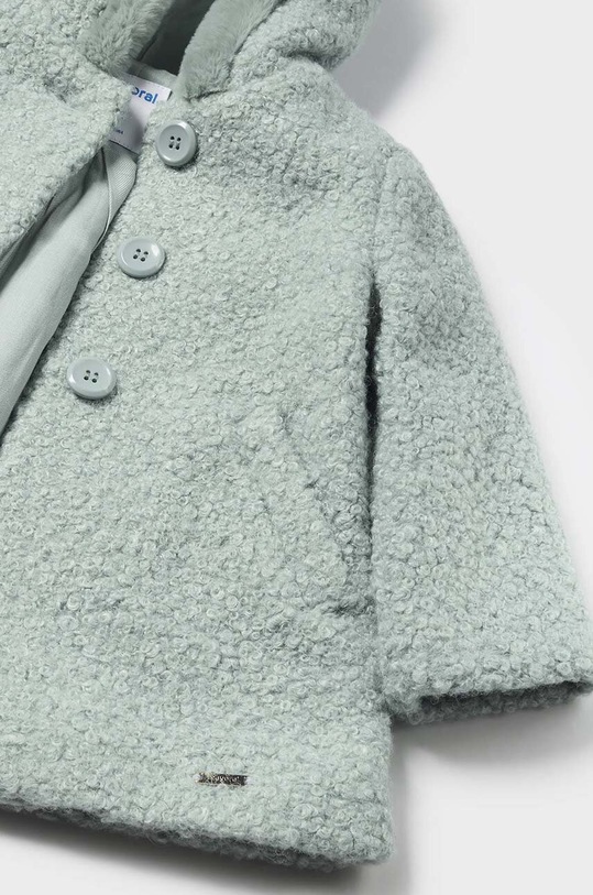 DÍVKA Dětský kabát Mayoral 2478.4B.Baby.9BYH tyrkysová