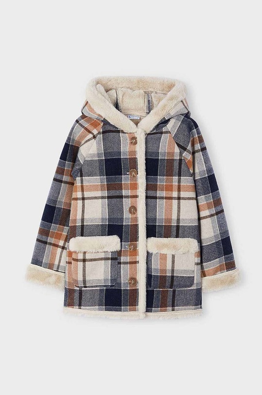 Детско палто с вълна Mayoral 4485.6D.Mini.9BYH тъмносин AW24