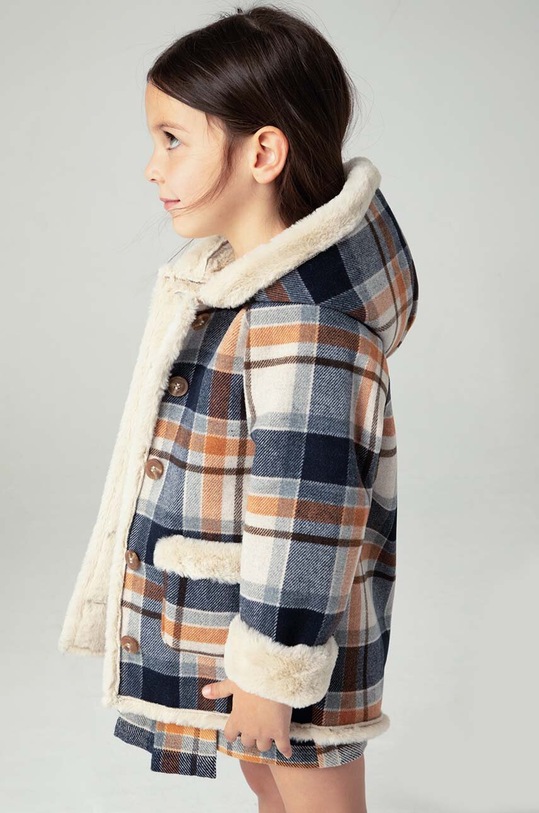 Детско палто с вълна Mayoral 4485.6D.Mini.9BYH тъмносин