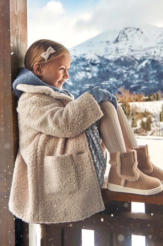 Dječji kaput Mayoral bež 4487.6G.Mini.9BYH