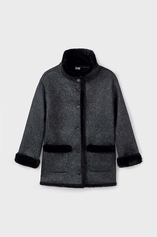 Detský kabát Mayoral 7476.8F.Junior.9BYH čierna AW24