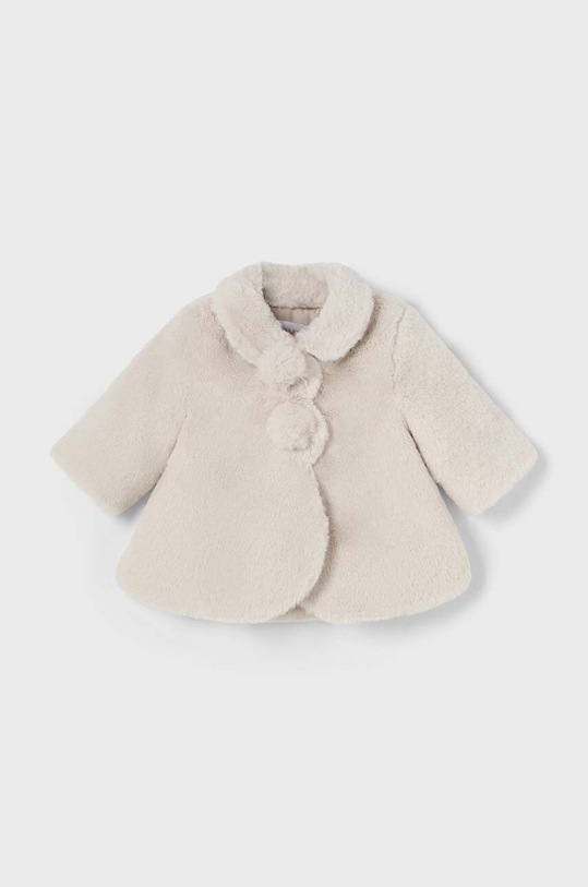 Kaput za bebe Mayoral Newborn s toplom postavom bež 2451.2L.Newborn.9BYH