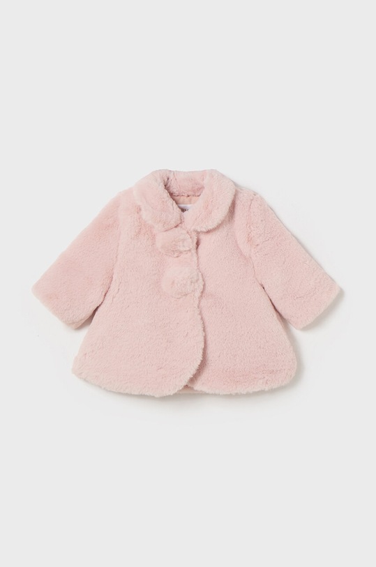 Dětský kabátek Mayoral Newborn s podšívkou růžová 2451.2L.Newborn.9BYH