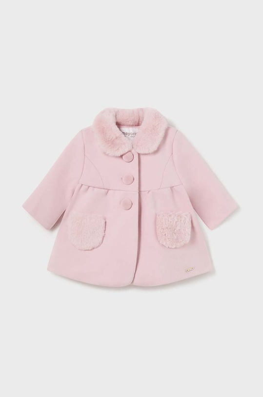 Kaput za bebe Mayoral Newborn bez kapuljače roza 2453.2P.Newborn.9BYH