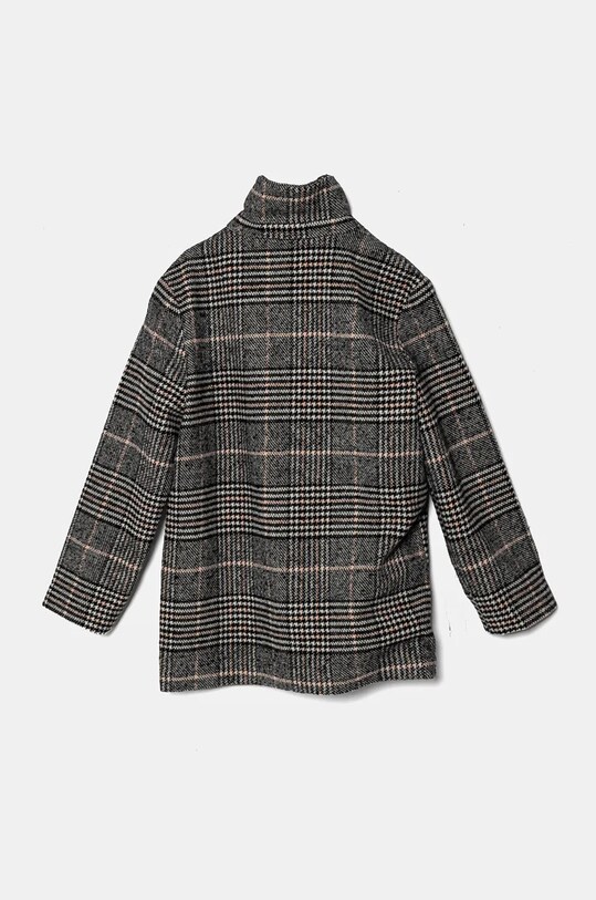 Дитяче пальто з домішкою вовни United Colors of Benetton 2SNQCN04S.G.Seasonal чорний AW24
