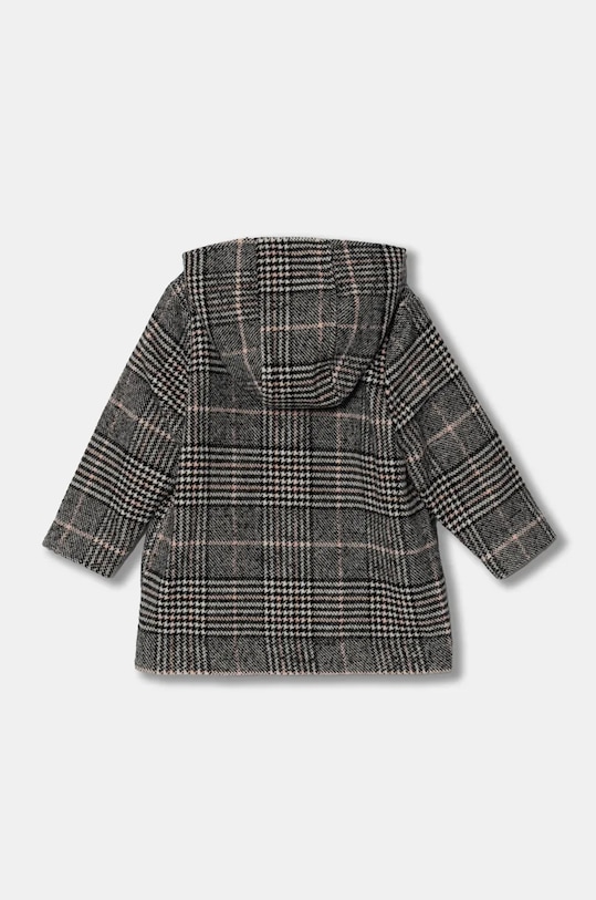 Детское пальто из смесовой шерсти United Colors of Benetton 2SNQGN032.P.Seasonal чёрный AW24