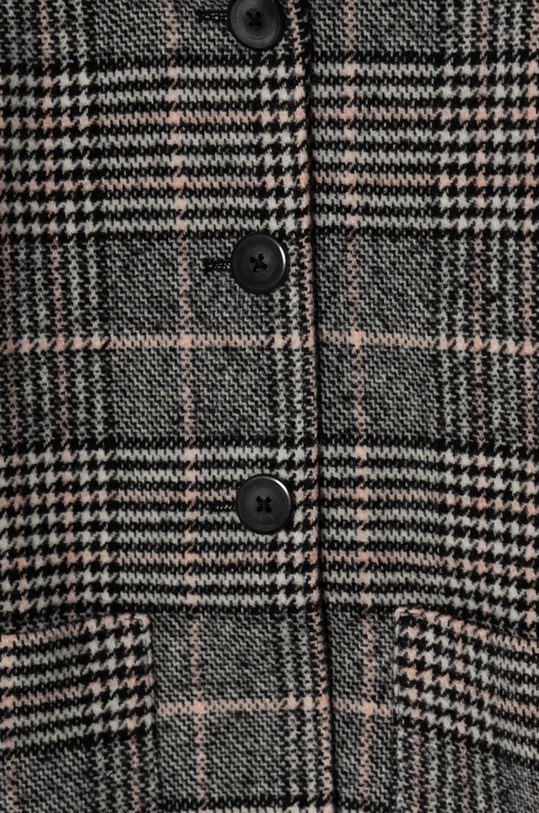 Девочка Детское пальто из смесовой шерсти United Colors of Benetton 2SNQGN032.P.Seasonal чёрный