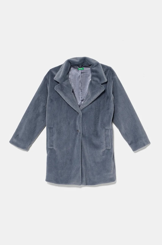 United Colors of Benetton palton copii cu captuseala albastru 2ZWKCN05S.G.Seasonal