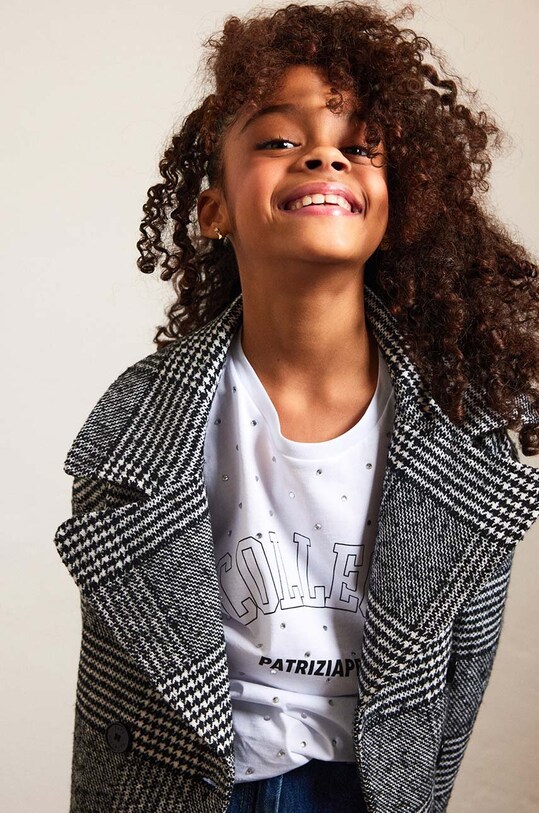 Patrizia Pepe płaszcz dziecięcy A138 szary 7O0029