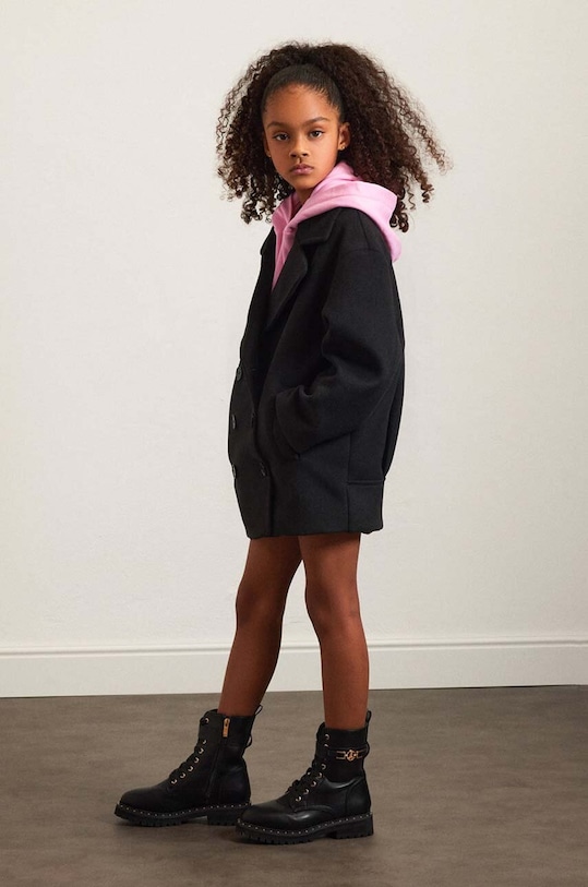 Dětský kabát Patrizia Pepe A138 přechodné černá 7O0029