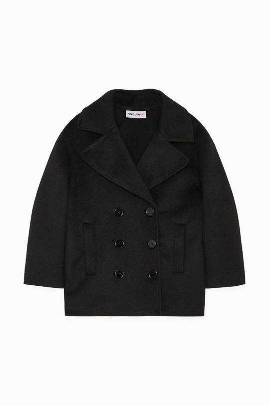 Dětský kabát Patrizia Pepe A138 7O0029 černá AW24
