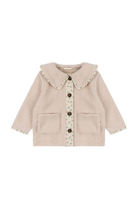 Konges Sløjd płaszcz dziecięcy GRIZZ COLLAR JACKET GRS KS101234 beżowy AW24