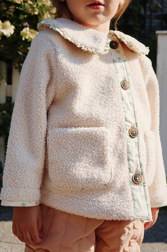 Konges Sløjd płaszcz dziecięcy GRIZZ COLLAR JACKET GRS KS101234