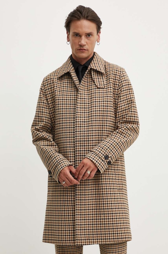 HUGO płaszcz nieocieplane brązowy 50518127