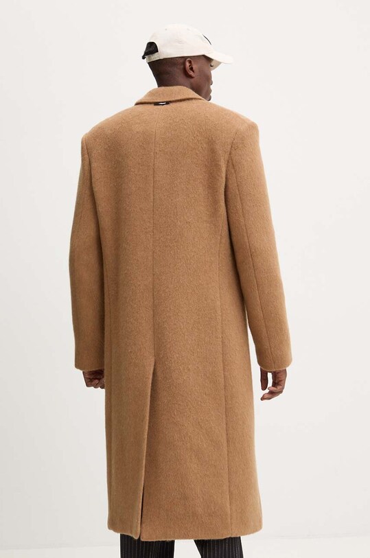 Дрехи Вълнено палто MSGM 3740MC04.247503 кафяв