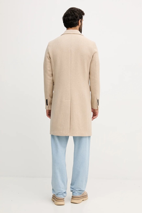 Одяг Пальто з додаванням вовни United Colors of Benetton 2X59UN05M бежевий