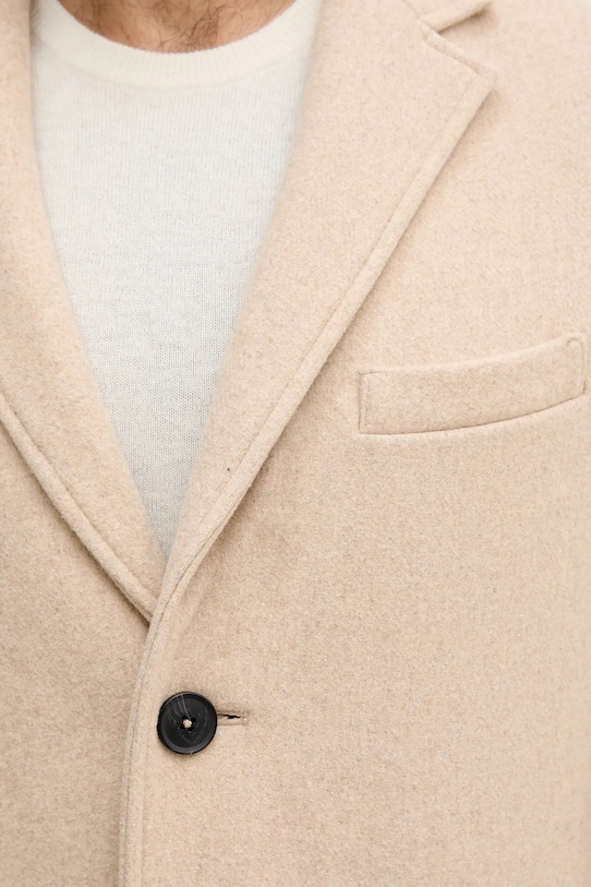 Kaput s dodatkom vune United Colors of Benetton 2X59UN05M bež