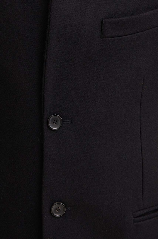 Vlnený kabát PS Paul Smith M2R.116R.N21059 čierna
