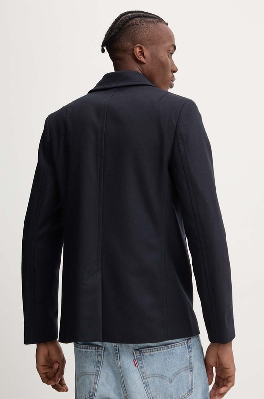 Îmbrăcăminte PS Paul Smith palton de lana M2R.597T.N21059 bleumarin