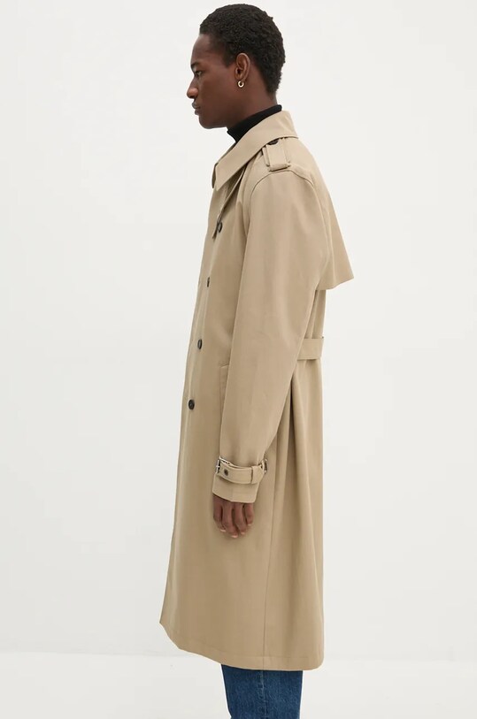 Хлопковый тренч The Kooples бежевый HTRE29001K