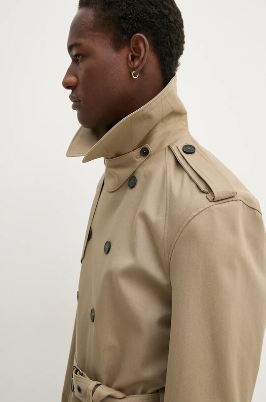 Хлопковый тренч The Kooples HTRE29001K бежевый