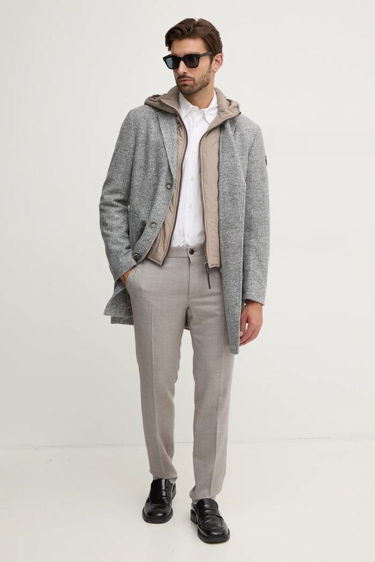 Пальто с примесью шерсти Joop! 30044361 серый AW24