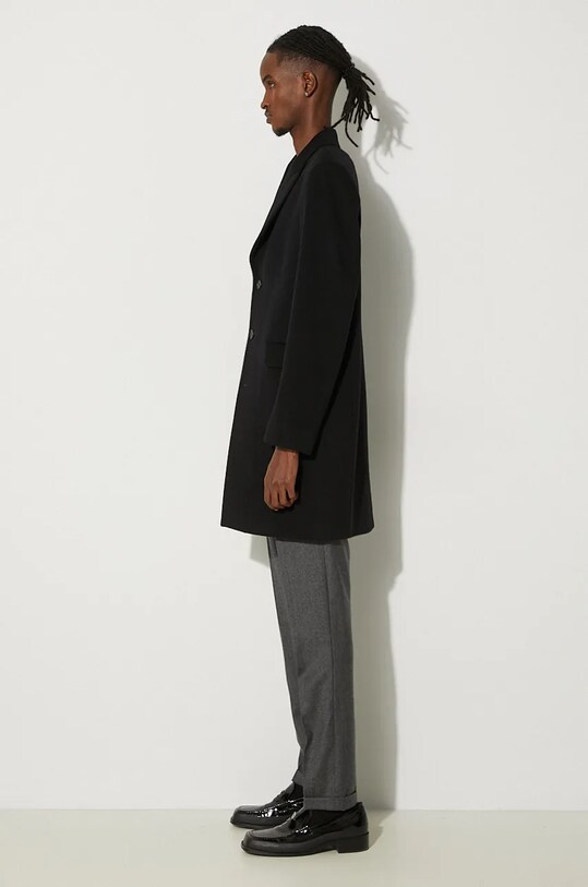 Vlněný kabát Paul Smith M1R.222P.J00110 černá AW24
