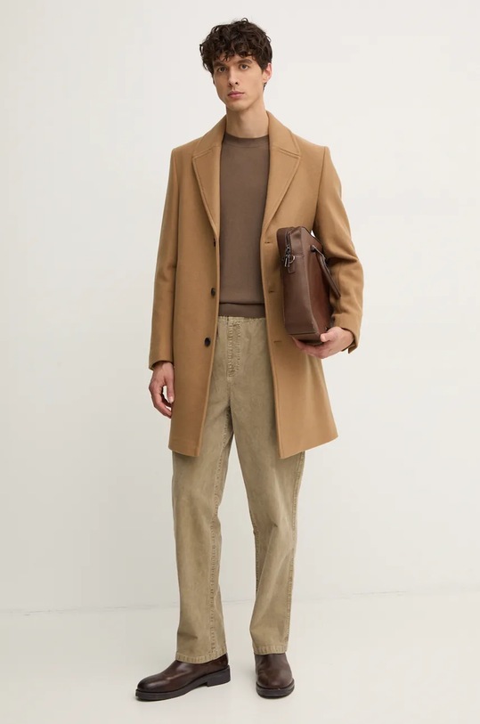 Vuneni kaput Sisley 28N0SN039 smeđa AW24