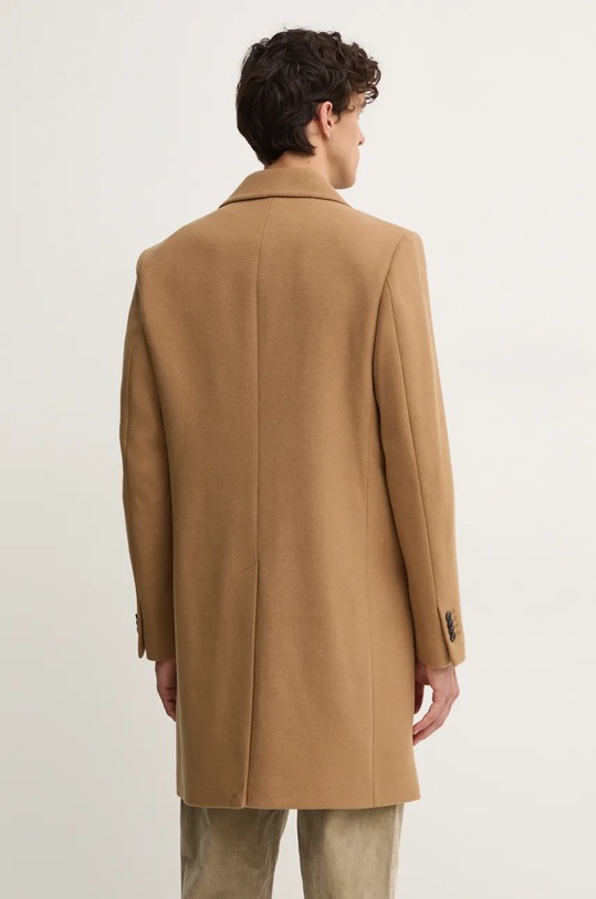 Odjeća Vuneni kaput Sisley 28N0SN039 smeđa