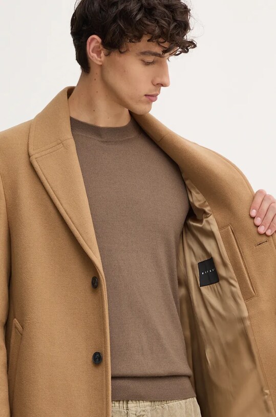 Шерстяное пальто Sisley 28N0SN039