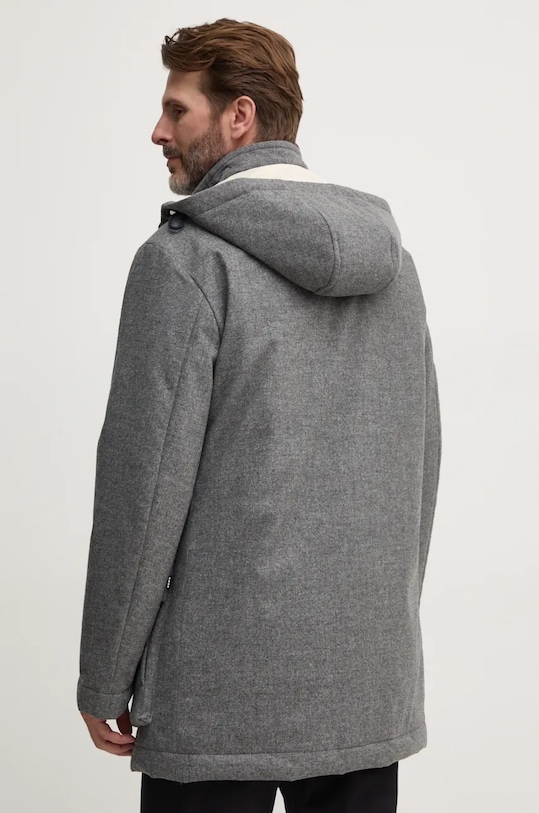 Oblečenie Bunda s prímesou vlny BOSS 50528649 sivá