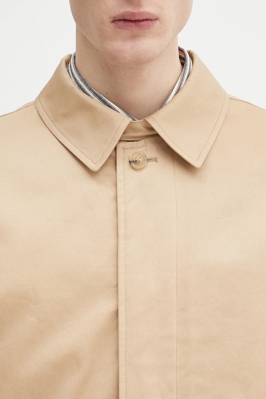 Бавовняний плащ A.P.C. mac ville бежевий COZBA.H01103