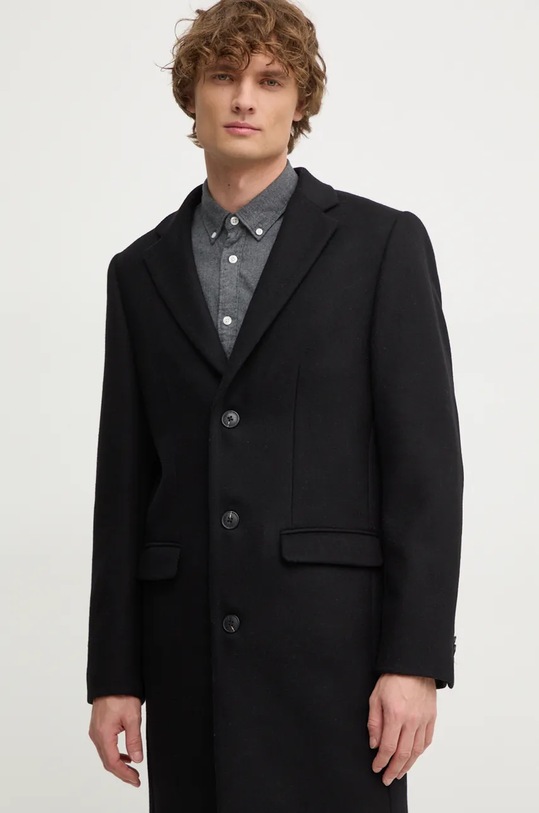 Lindbergh płaszcz wełniany czarny 30.303022.BLACK
