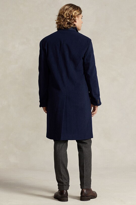 Polo Ralph Lauren płaszcz Wool-MDRN Paddock 715919468 granatowy AW24