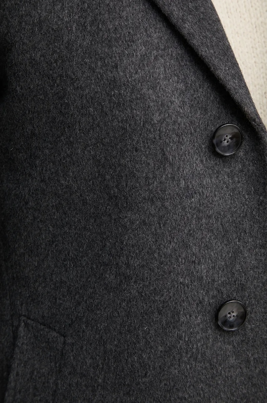 BOSS płaszcz wełniany 50525739 szary