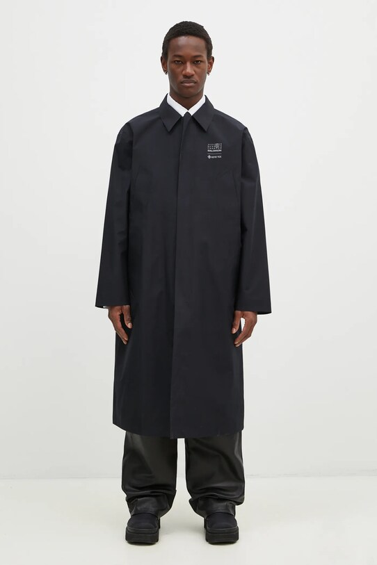 MM6 Maison Margiela palton necaptusit negru SH0AH0003.M35200