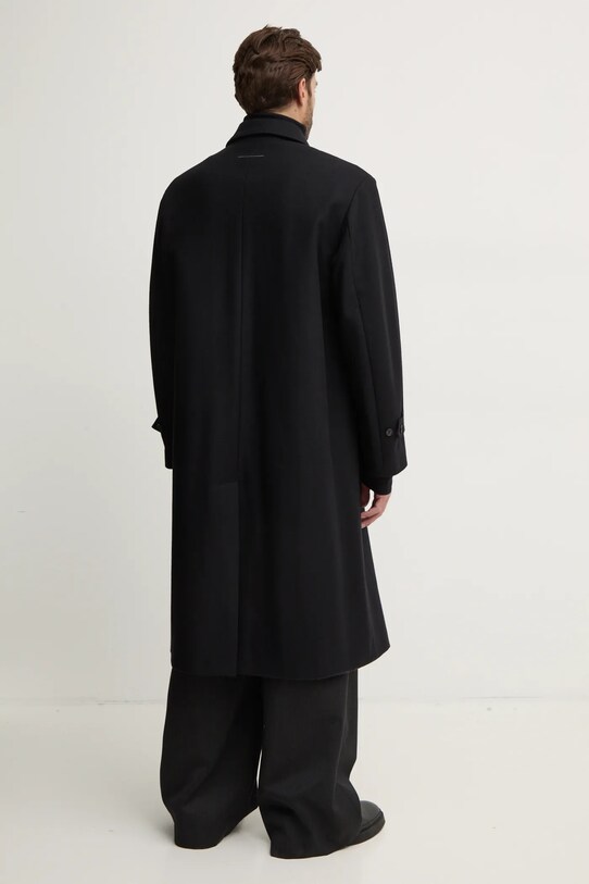 Îmbrăcăminte MM6 Maison Margiela palton de lana SH2AA0008.S52207 negru