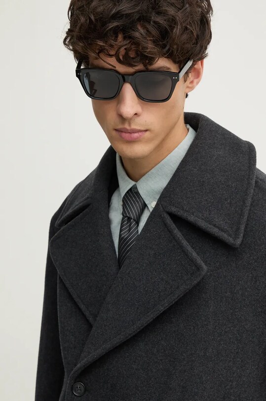 Шерстяное пальто Michael Kors CF42083BQA серый